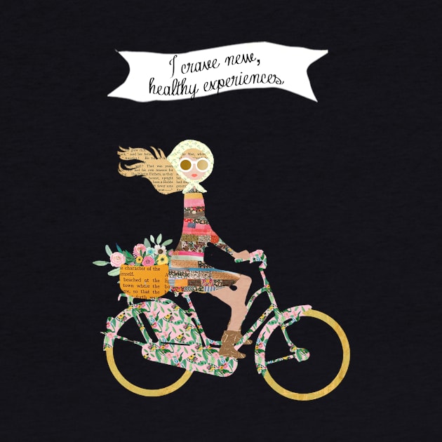 Girl riding a bike - I crave new healthy experiences by GreenNest